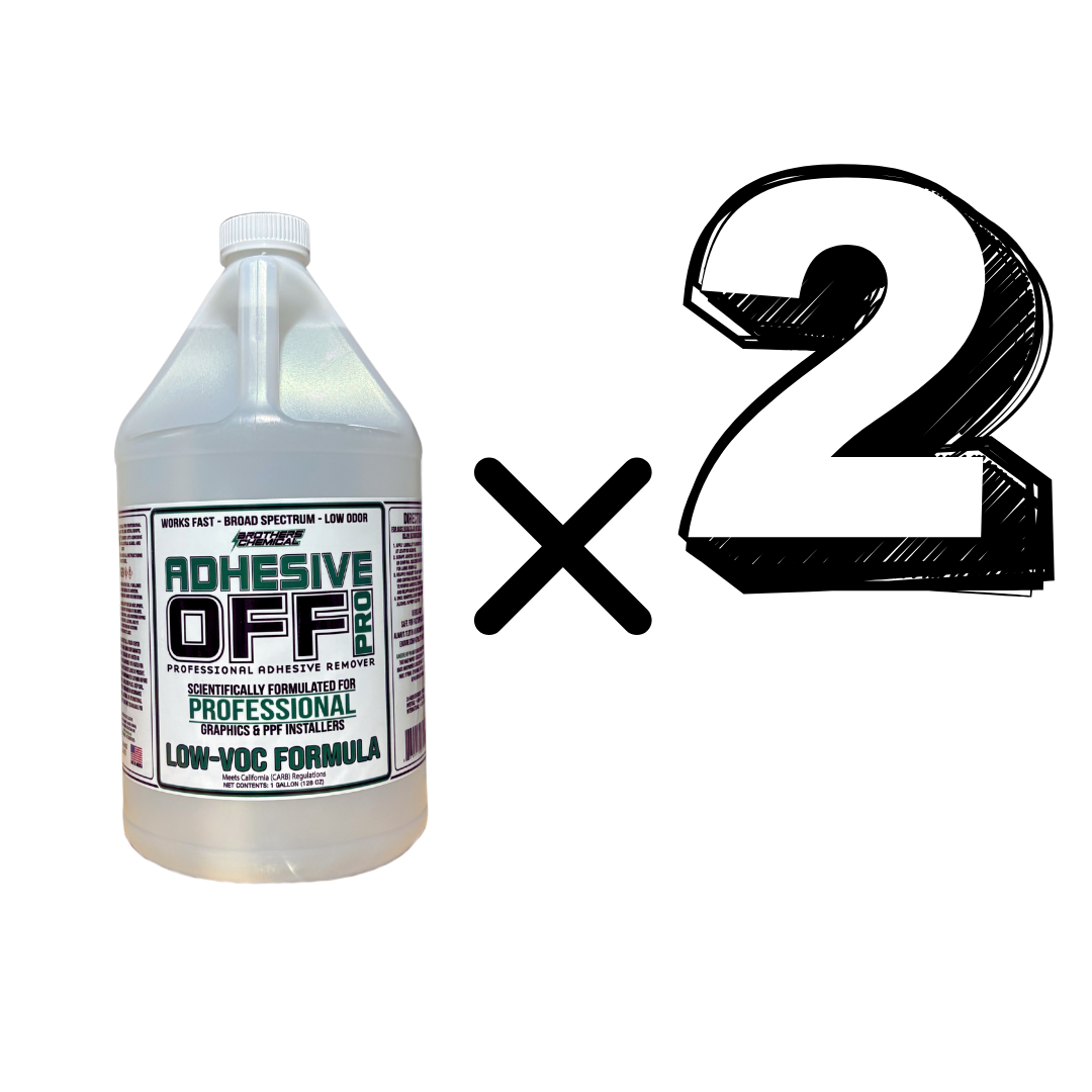 ADHESIVE-OFF PRO - LOW-VOC (California Compliant) - FAST, LOW-ODOR ADHESIVE REMOVER FOR VINYL & PPF RESIDUE