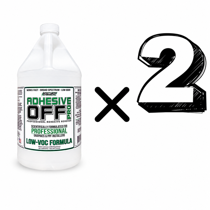 ADHESIVE-OFF PRO - LOW-VOC (California Compliant) - FAST, LOW-ODOR ADHESIVE REMOVER FOR VINYL & PPF RESIDUE
