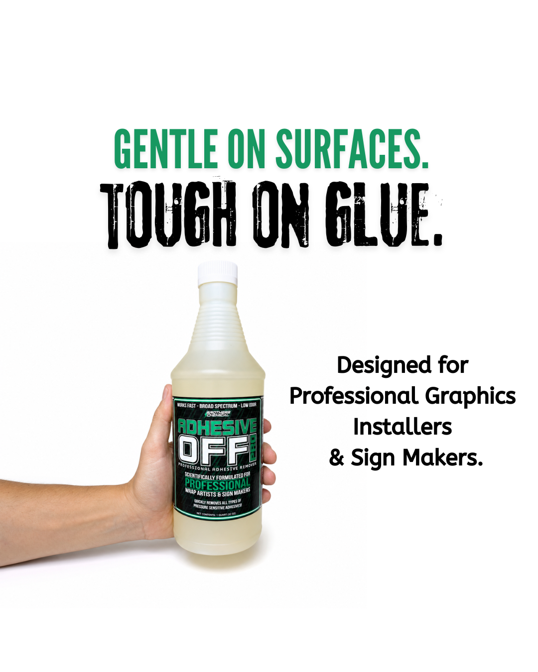 Adhesive-Off Pro – Fast, Low-Odor Adhesive Remover for Vinyl & PPF Residue