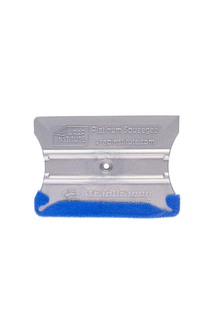 Cornergame Blue strip applied to Platinum Squeegee showing wing-tip corner wrap