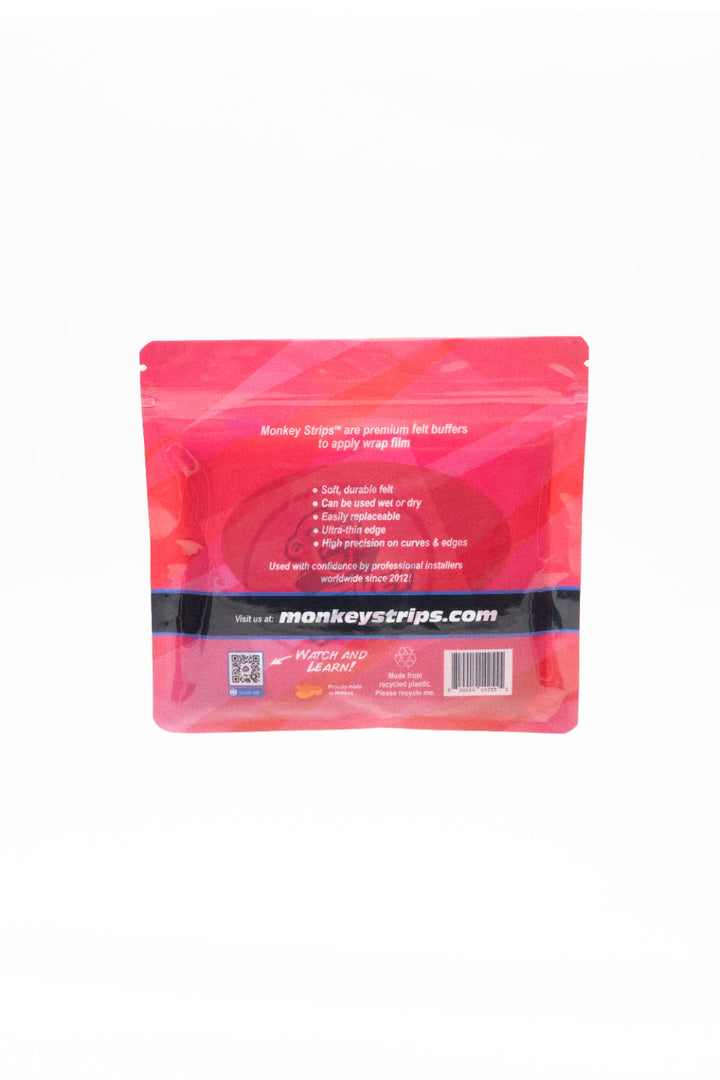 Monkey Strips Precision Pink - back of package with features and specs